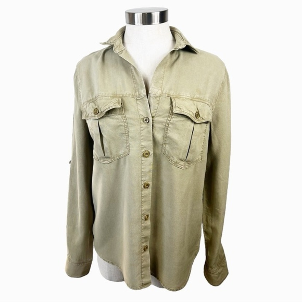 Bella Dahl Light Green Button Down Shirt Size‎ Small